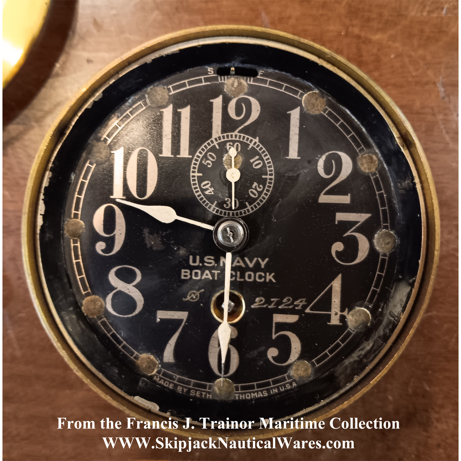 Seth Thomas US_Navy WWII Boat Clock: Skipjack Nautical Wares